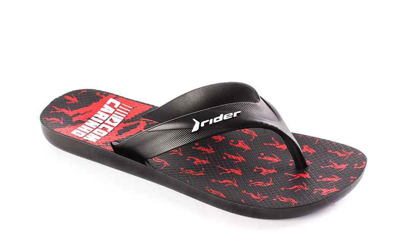 KID-RIDER STRIKE OLE KIDS SLIPPER/BLACK/RED