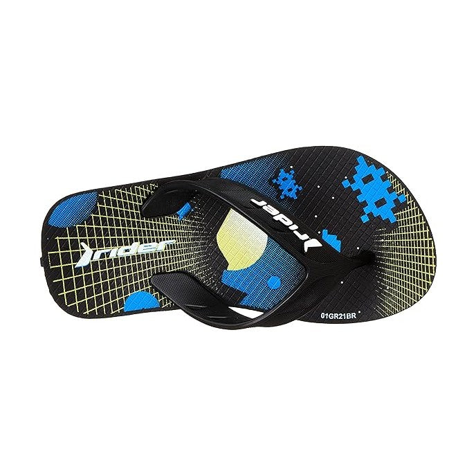 GR-KID RIDER STREET JOY INF SLIPPEER /  BLACK/BLACK/BLUE