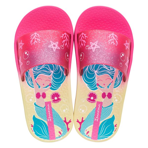 GR-IPANEMA URBAN SLIDE K SLIPPER/YELLOW/PINK GLITTER- KID