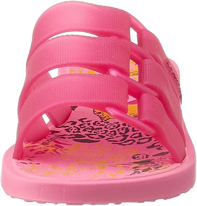 KID IPANEMA BOLD PRINT KID SLIPPER/  PINK/PEARLY PINK