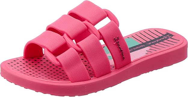KID IPANEMA BOLD PRINT KID SLIPPER/  PINK/PINK