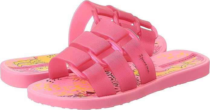 KID IPANEMA BOLD PRINT KID SLIPPER/  PINK/PEARLY PINK