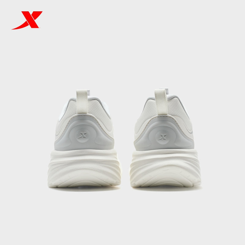 حذاء رياضي نسائي من قماش الكانفاس من إكستيب، أبيض/رمادي قمري، 110082-3