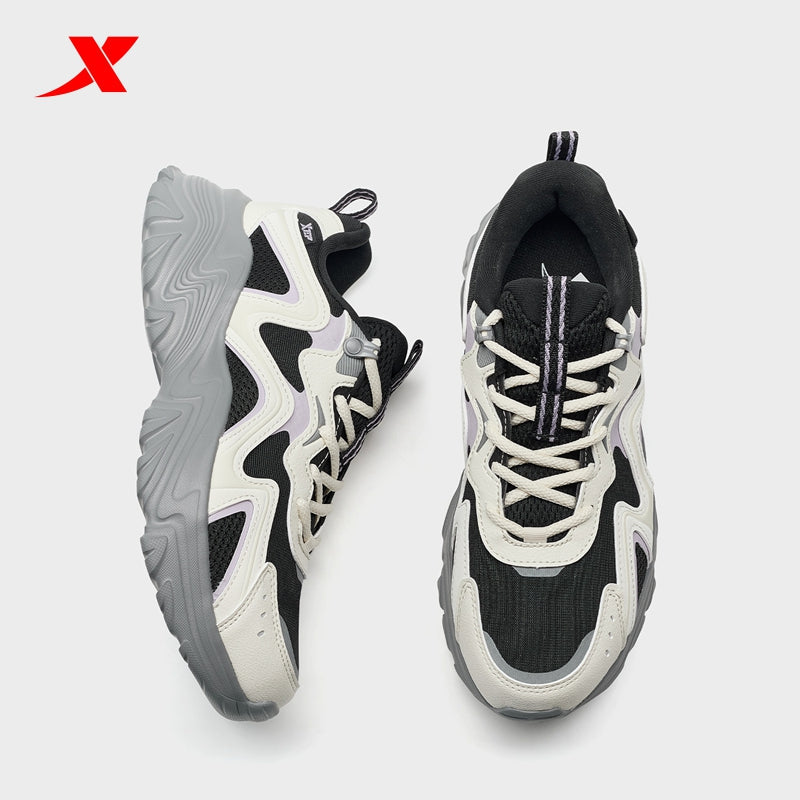 حذاء نسائي خارجي من إكستيب، لون أبيض ناصع/أسود، رقم الموديل 170020-2