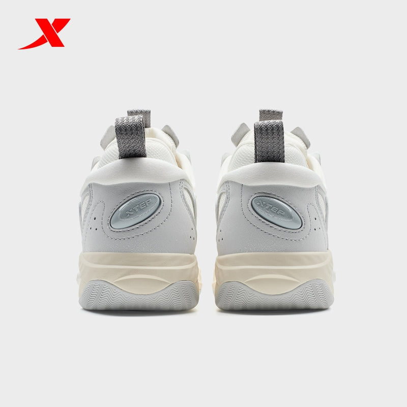 حذاء تزلج نسائي من إكستيب، قماش أبيض/رمادي قمري/رمادي فجر، رقم الموديل 310006-14