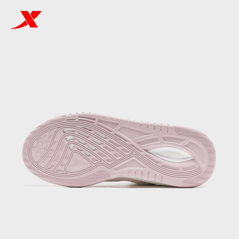 حذاء تزلج نسائي من إكستيب، قماش أبيض/وردي قطبي/أحمر، رقم الموديل 310006-15