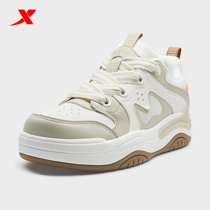 XTEP Women's Skateboarding Shoes Grey/Canvas White 310014-10