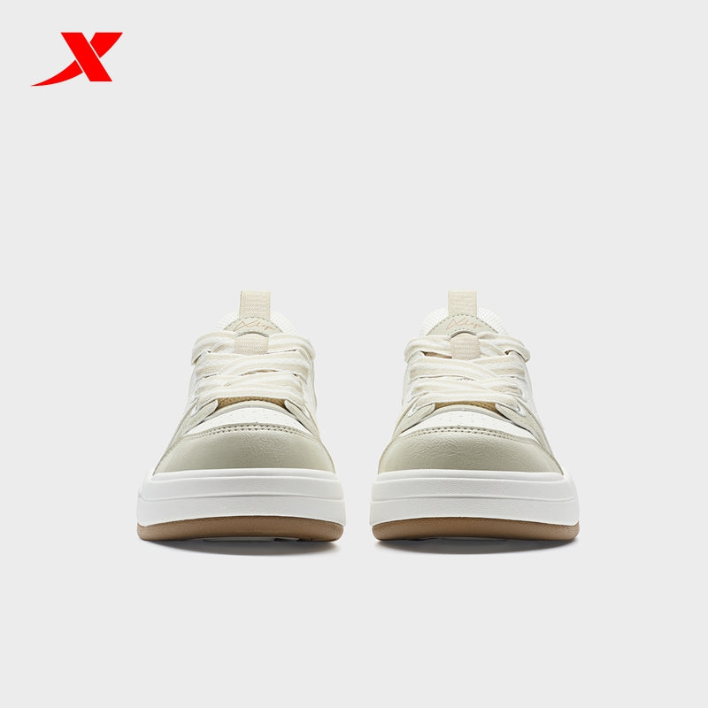 XTEP Women's Skateboarding Shoes Grey/Canvas White 310014-10