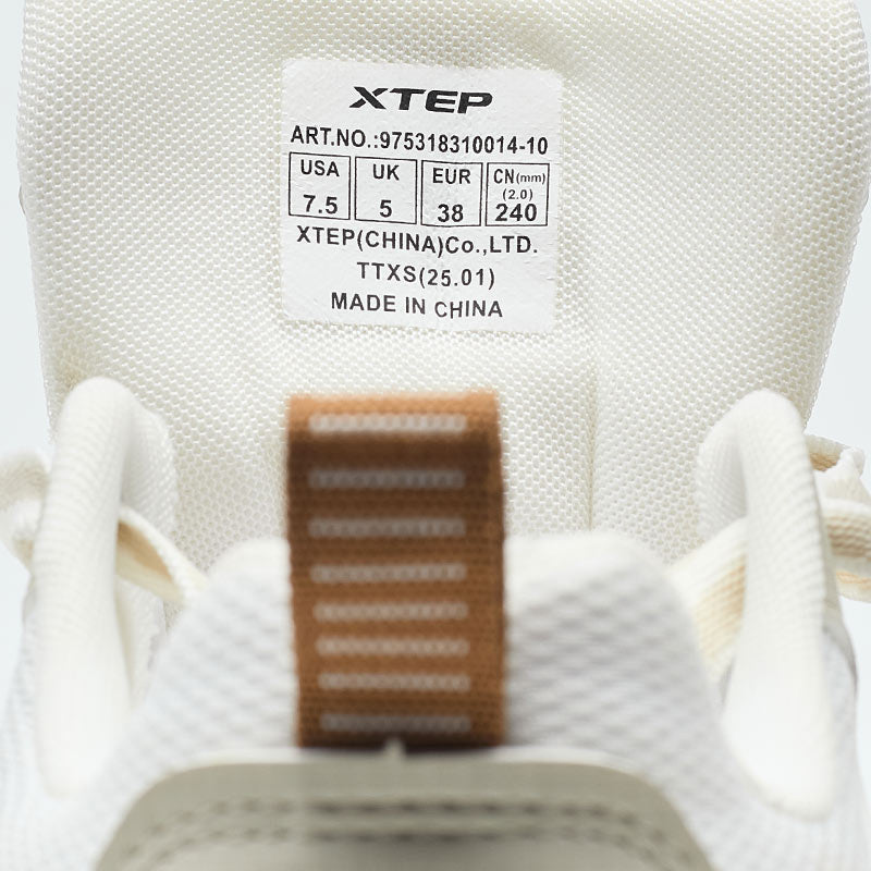 XTEP Women's Skateboarding Shoes Grey/Canvas White 310014-10