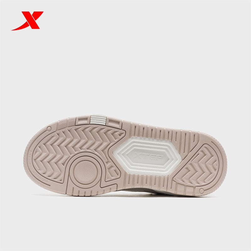 حذاء تزلج نسائي من إكستيب، قماش أبيض/بني ضبابي/بني شاي، رقم الموديل 310028-7