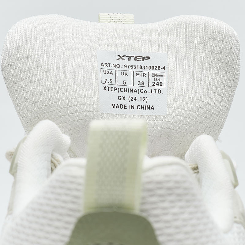 حذاء تزلج نسائي من إكستيب، قماش أبيض/رمادي/رمادي فاتح، رقم الموديل 310028-4