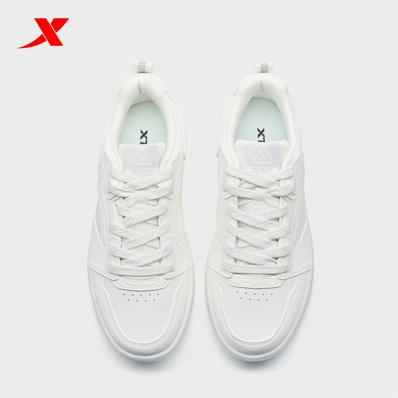 حذاء تزلج نسائي من قماش الكانفاس أبيض من إكستيب 310043-4