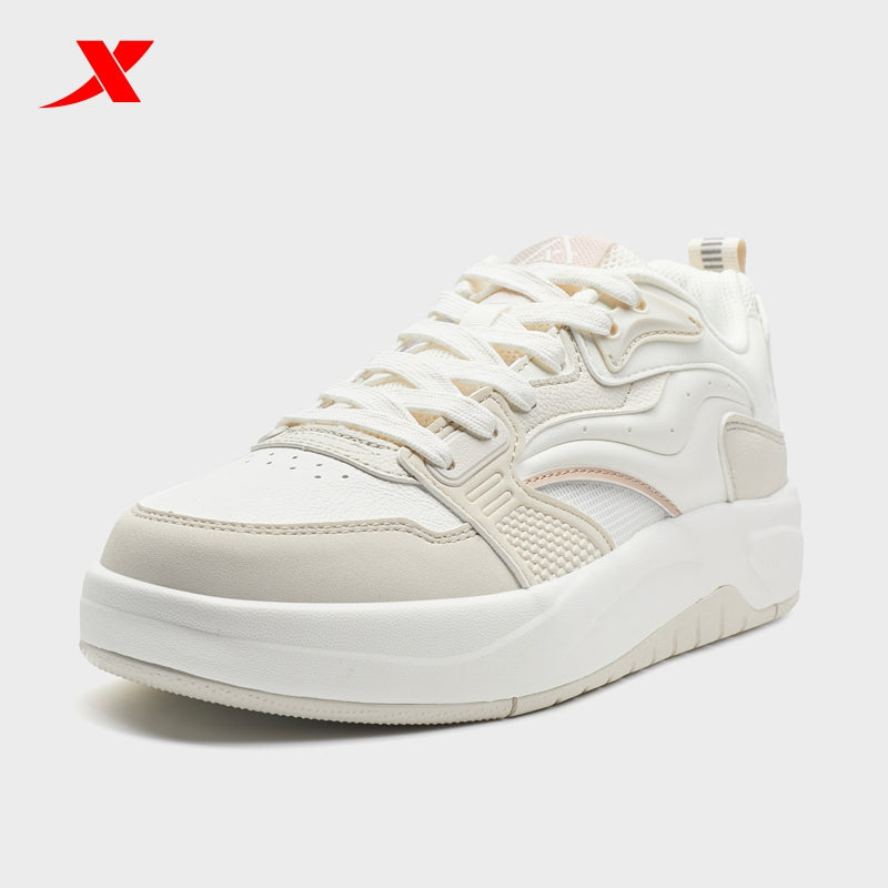 XTEP Women's Skateboarding Shoes Alabaster/Canvas White 310043-3