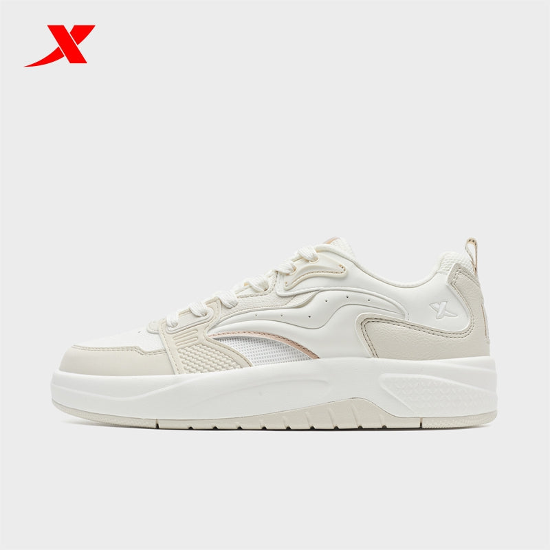 XTEP Women's Skateboarding Shoes Alabaster/Canvas White 310043-3