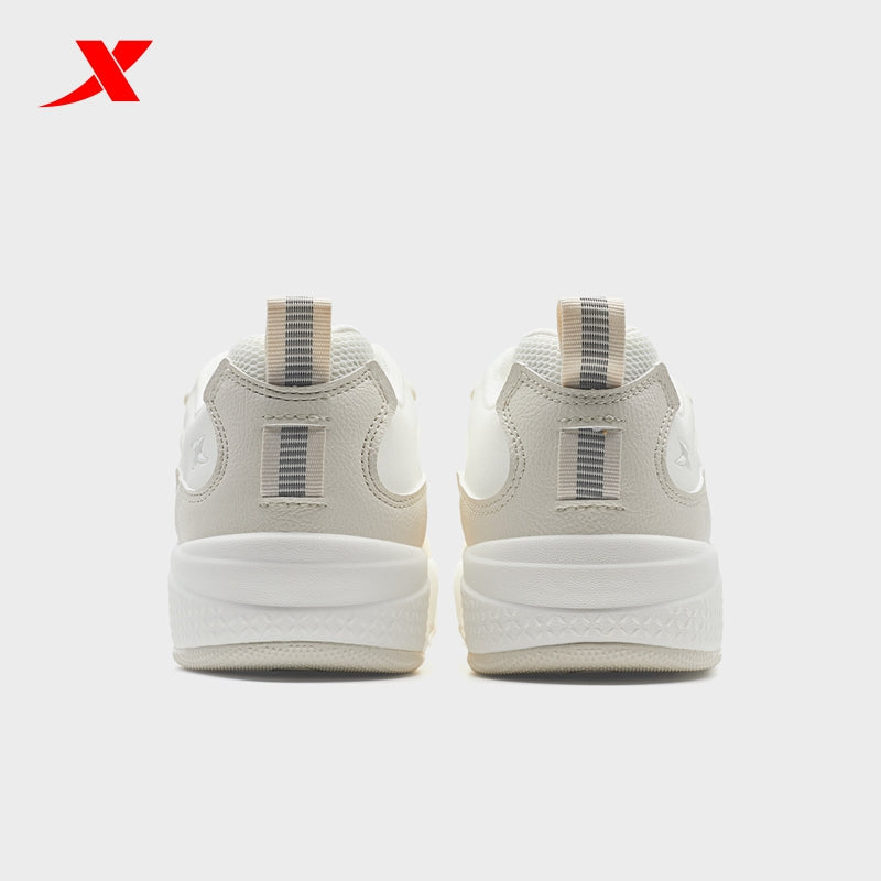 XTEP Women's Skateboarding Shoes Alabaster/Canvas White 310043-3