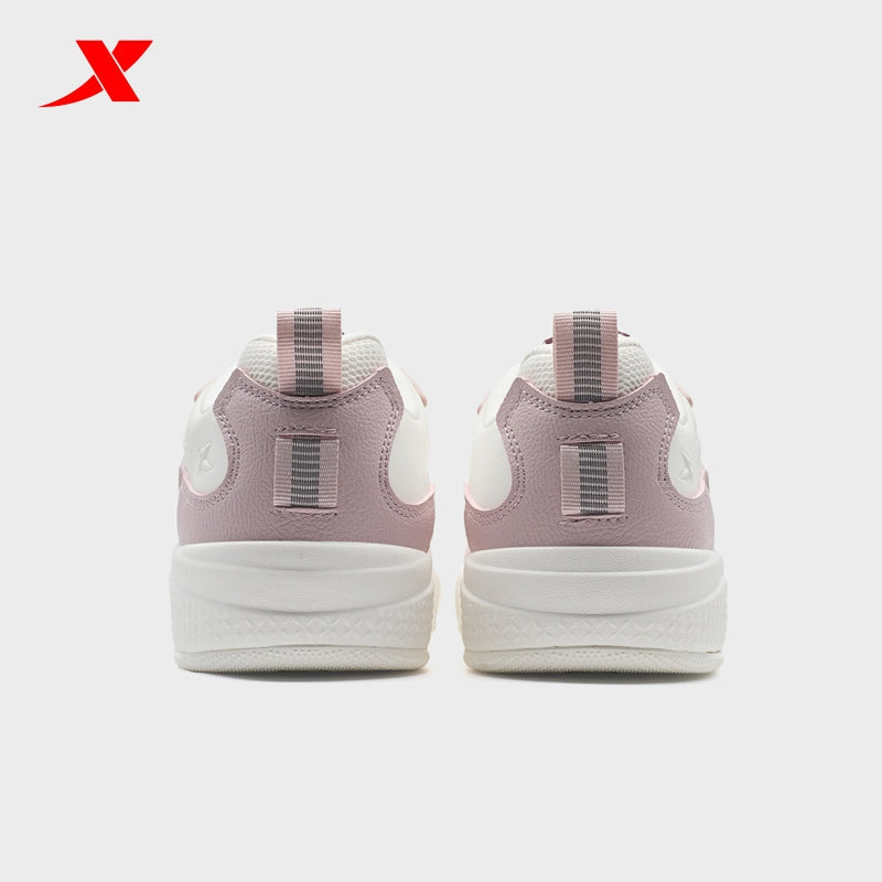 حذاء تزلج نسائي من إكستيب، لون وردي قطبي/أبيض قماشي/أحمر، رقم الموديل 310043-5