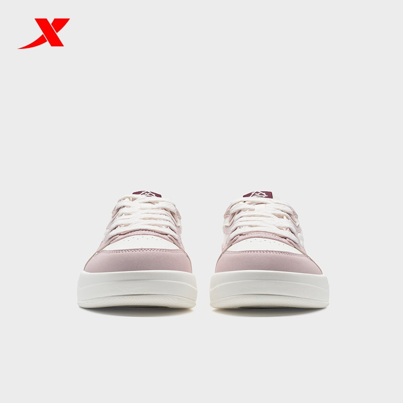 حذاء تزلج نسائي من إكستيب، لون وردي قطبي/أبيض قماشي/أحمر، رقم الموديل 310043-5