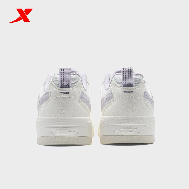 حذاء تزلج نسائي من إكستيب، قماش أبيض/بنفسجي داكن، رقم الموديل 310060-3