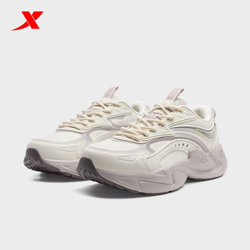 XTEP Women's Casual Shoes Alabaster/Shady Grey 320003-7