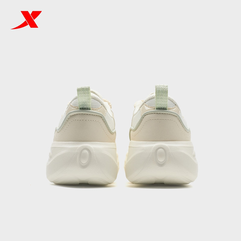 XTEP Women's Casual Shoes White Tea/Grey 320006-5