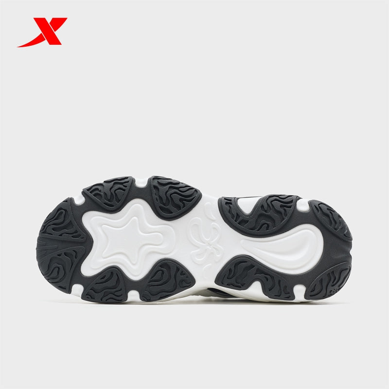 حذاء XTEP Petal 3.0 نسائي كاجوال من القماش الأبيض/الأسود 320008-18