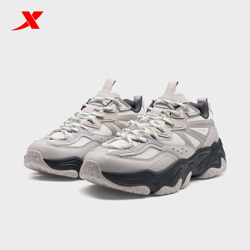 XTEP Women's Casual Shoes Shady Grey/Canvas White 320016-1