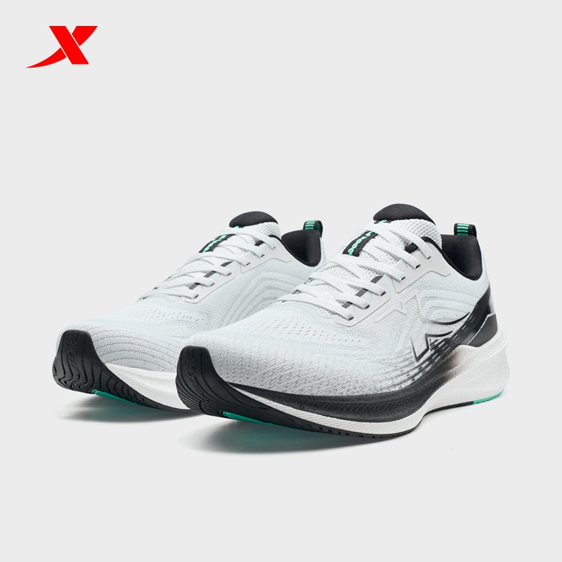 حذاء رياضي رجالي XTEP Shadow Drive 3.0، أبيض كلاسيكي/أسود 110012-1