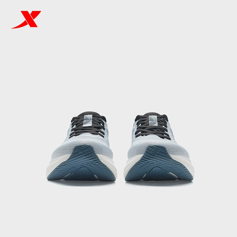حذاء رياضي رجالي XTEP Liuyun 3.0، لون رمادي فجر/أزرق، رقم الموديل 110035-9