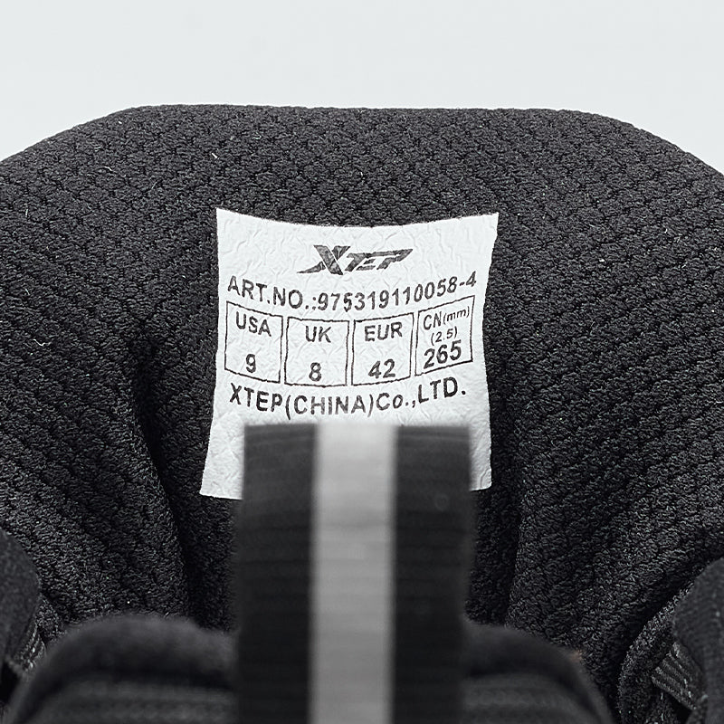 XTEP Men's Running Shoes Black/Charcoal Grey110058-4