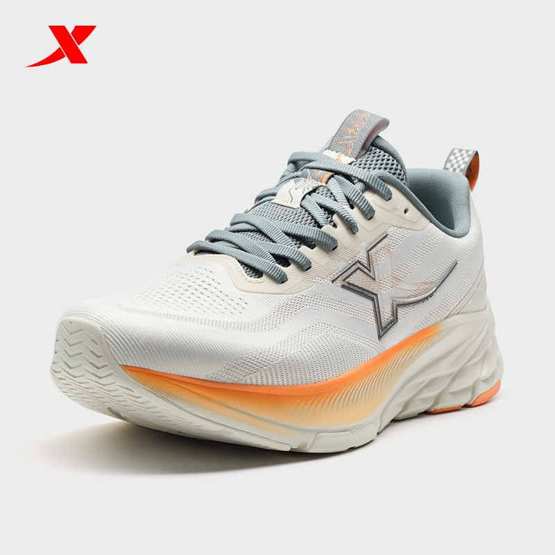 XTEP Men's Running Shoes Alabaster/Dusk Orange/Grey110084-6
