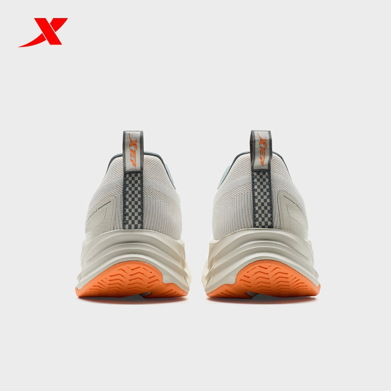 XTEP Men's Running Shoes Alabaster/Dusk Orange/Grey110084-6