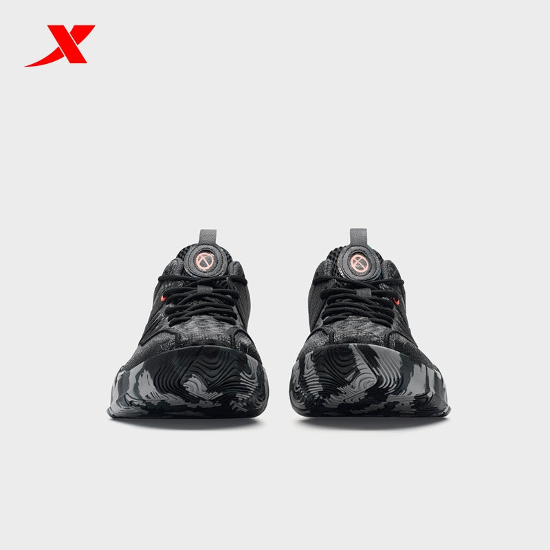 حذاء كرة السلة الرجالي XTEP Battle Series 5 أسود/كربوني Blk120009-1