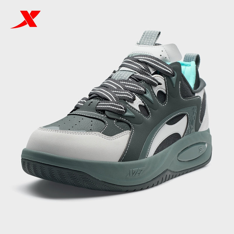 حذاء تزلج رجالي من إكستيب، لون أسود كربوني/رمادي قمري/أزرق، رقم الموديل 310005-8