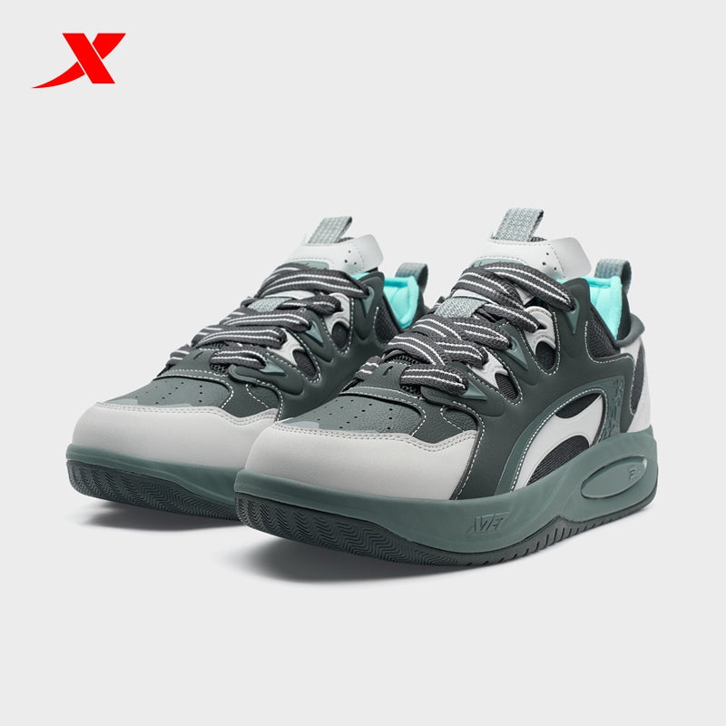 حذاء تزلج رجالي من إكستيب، لون أسود كربوني/رمادي قمري/أزرق، رقم الموديل 310005-8