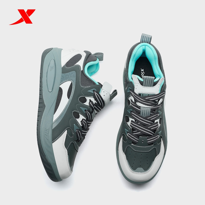 حذاء تزلج رجالي من إكستيب، لون أسود كربوني/رمادي قمري/أزرق، رقم الموديل 310005-8