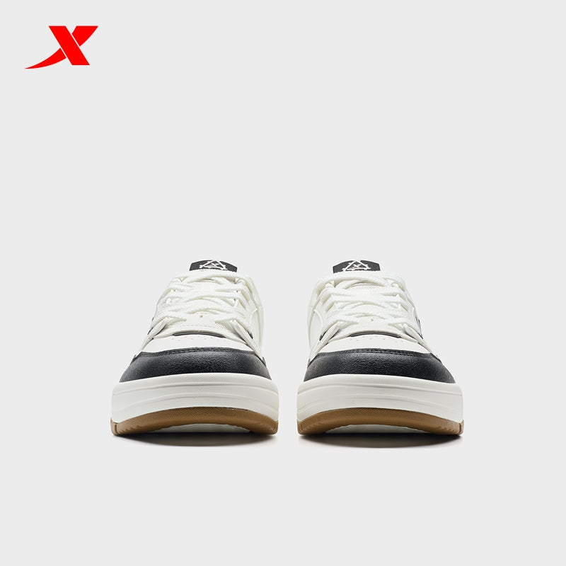 XTEP Men's Skateboarding Shoes Canvas White/Black310017-7
