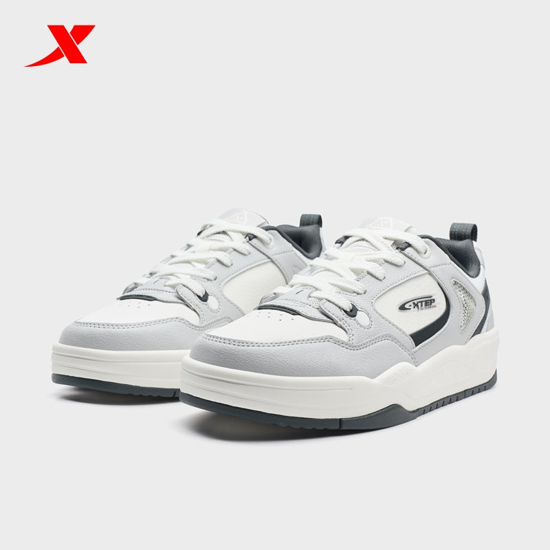 حذاء تزلج رجالي من إكستيب، لون رمادي فانتوم/أبيض قماشي/أسود كربوني، رقم الموديل 310017-3