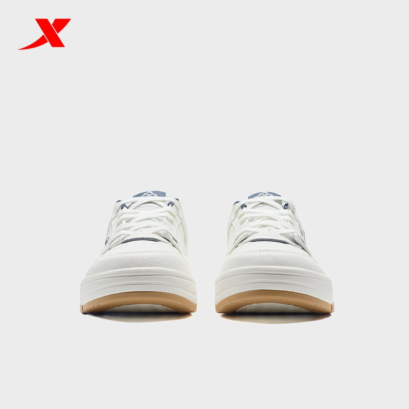 XTEP Men's Skateboarding Shoes Canvas White/Blue310017-6