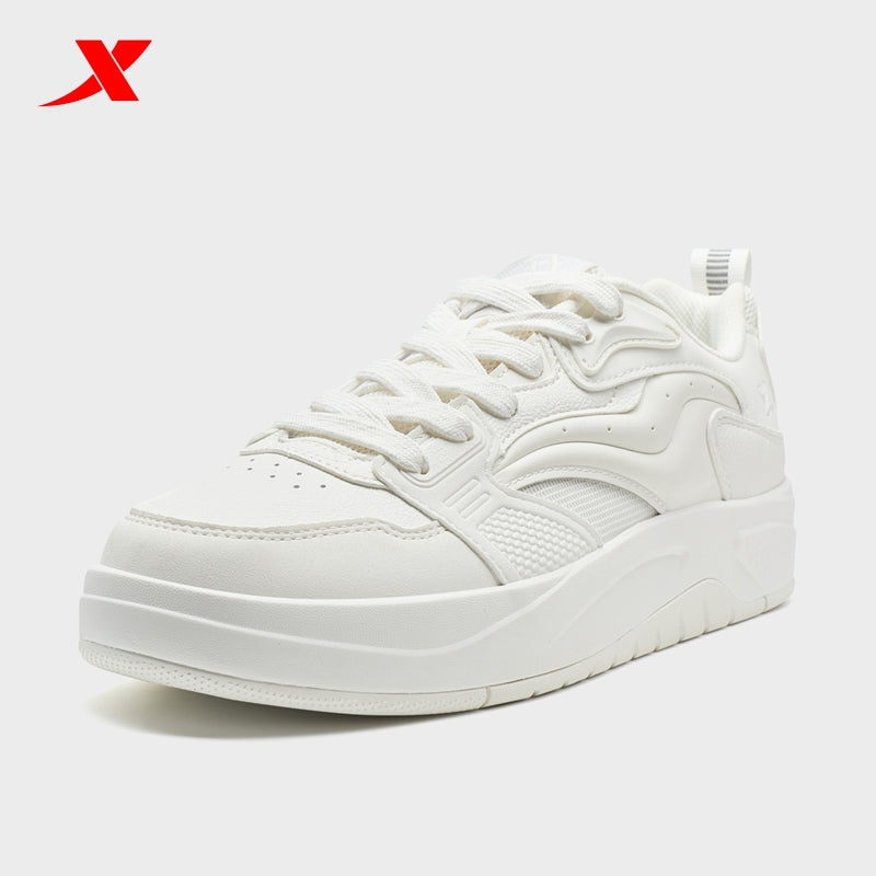 XTEP Men's Skateboarding Shoes Canvas White310052-1