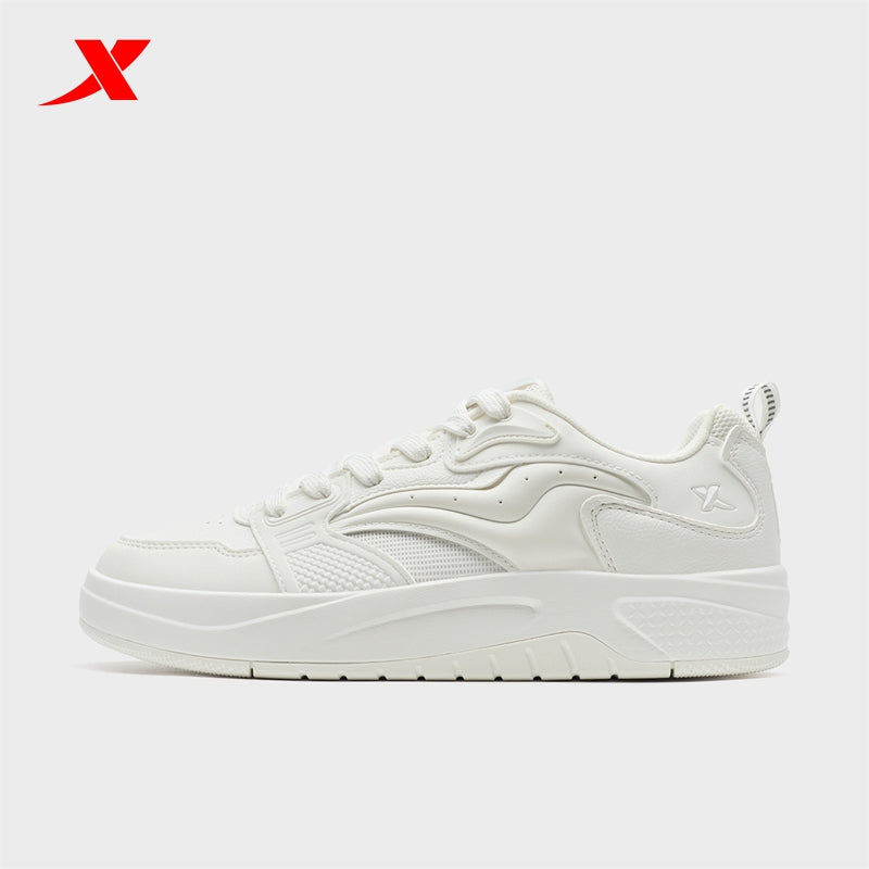 XTEP Men's Skateboarding Shoes Canvas White310052-1