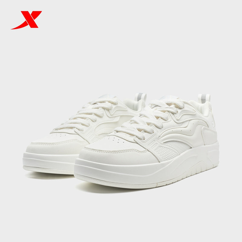 XTEP Men's Skateboarding Shoes Canvas White310052-1