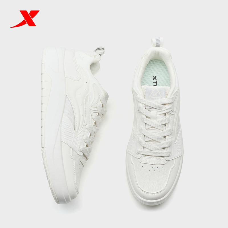 XTEP Men's Skateboarding Shoes Canvas White310052-1