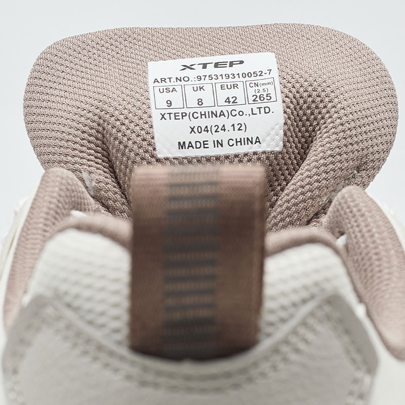 حذاء تزلج رجالي من إكستيب، لون رمادي فاتح/أبيض قماشي/بني فاتح 310052-7