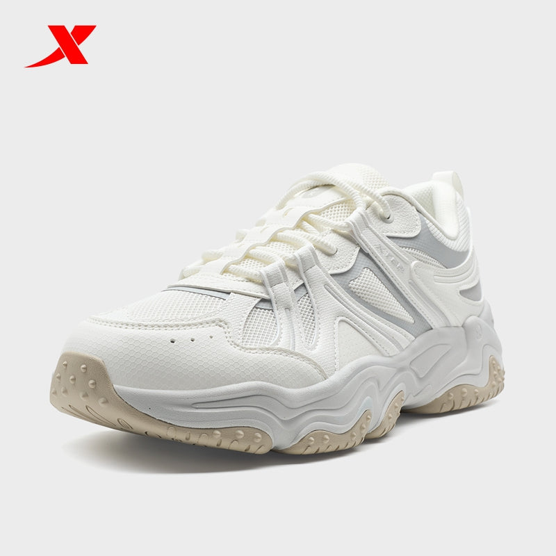 حذاء إكستيب فولكانو V2 رجالي كاجوال من القماش الأبيض/الرمادي الفاتح 320015-2