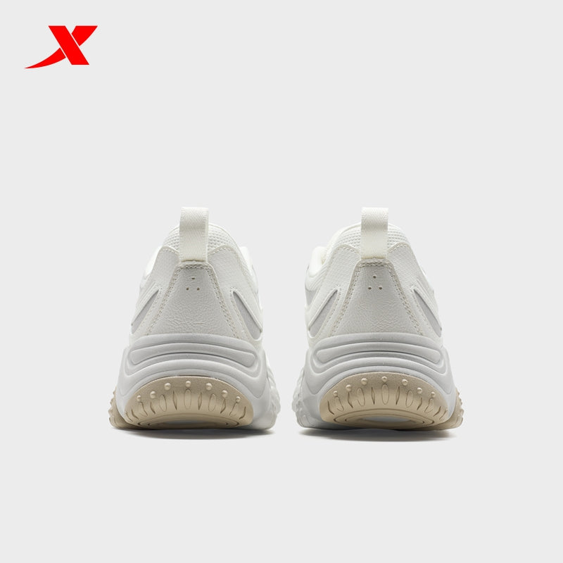 حذاء إكستيب فولكانو V2 رجالي كاجوال من القماش الأبيض/الرمادي الفاتح 320015-2