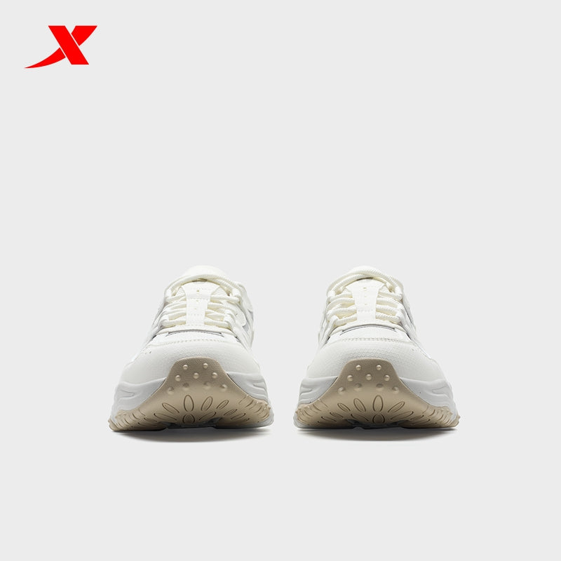 حذاء إكستيب فولكانو V2 رجالي كاجوال من القماش الأبيض/الرمادي الفاتح 320015-2