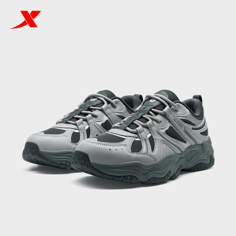 XTEP Volcano V2 Men's Casual Shoes Ash Grey/Carbon Blk320015-4