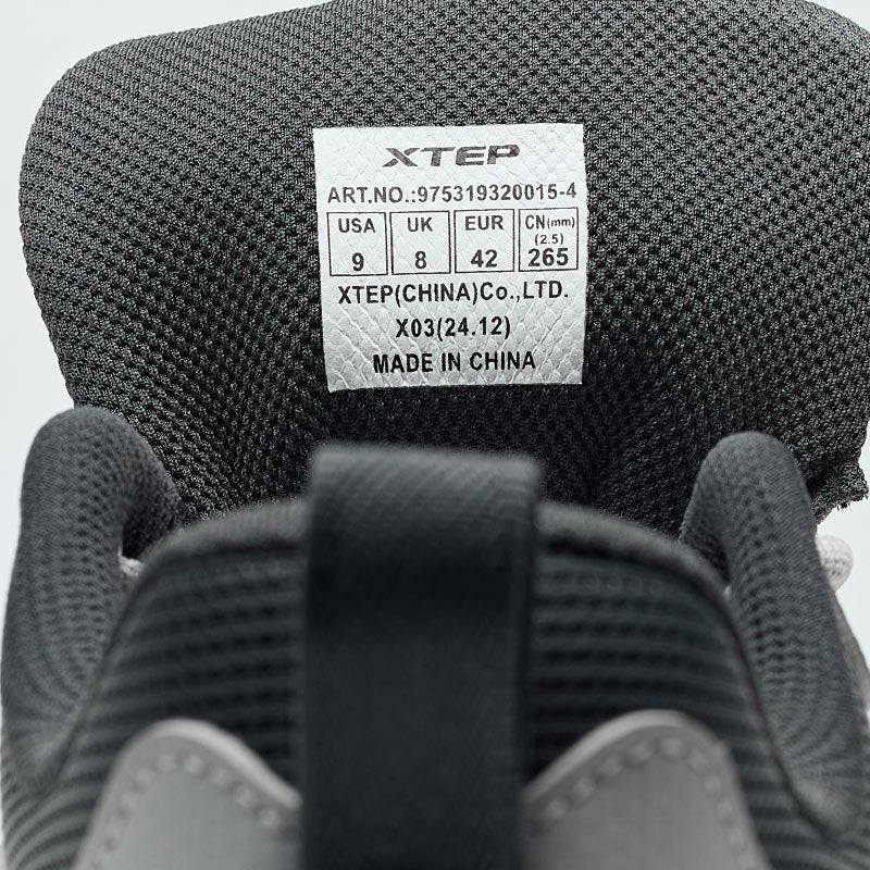 XTEP Volcano V2 Men's Casual Shoes Ash Grey/Carbon Blk320015-4