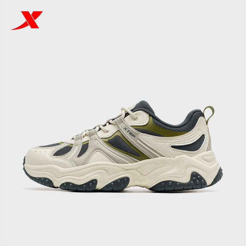 XTEP Volcano V2 Men's Casual Shoes White Tea/Apricot03/Carbon Blk320015-7