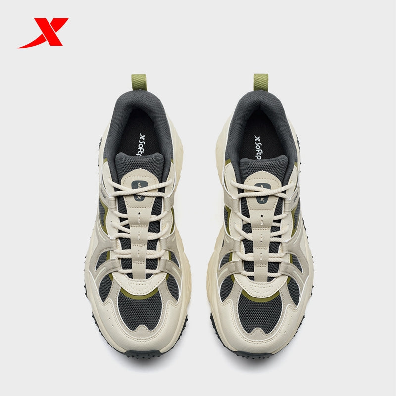 XTEP Volcano V2 Men's Casual Shoes White Tea/Apricot03/Carbon Blk320015-7